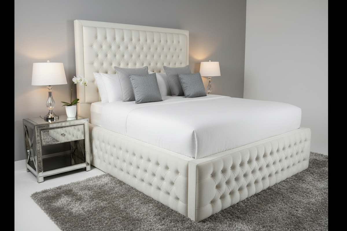 Chesterfield Cream Bed – Professional Edit