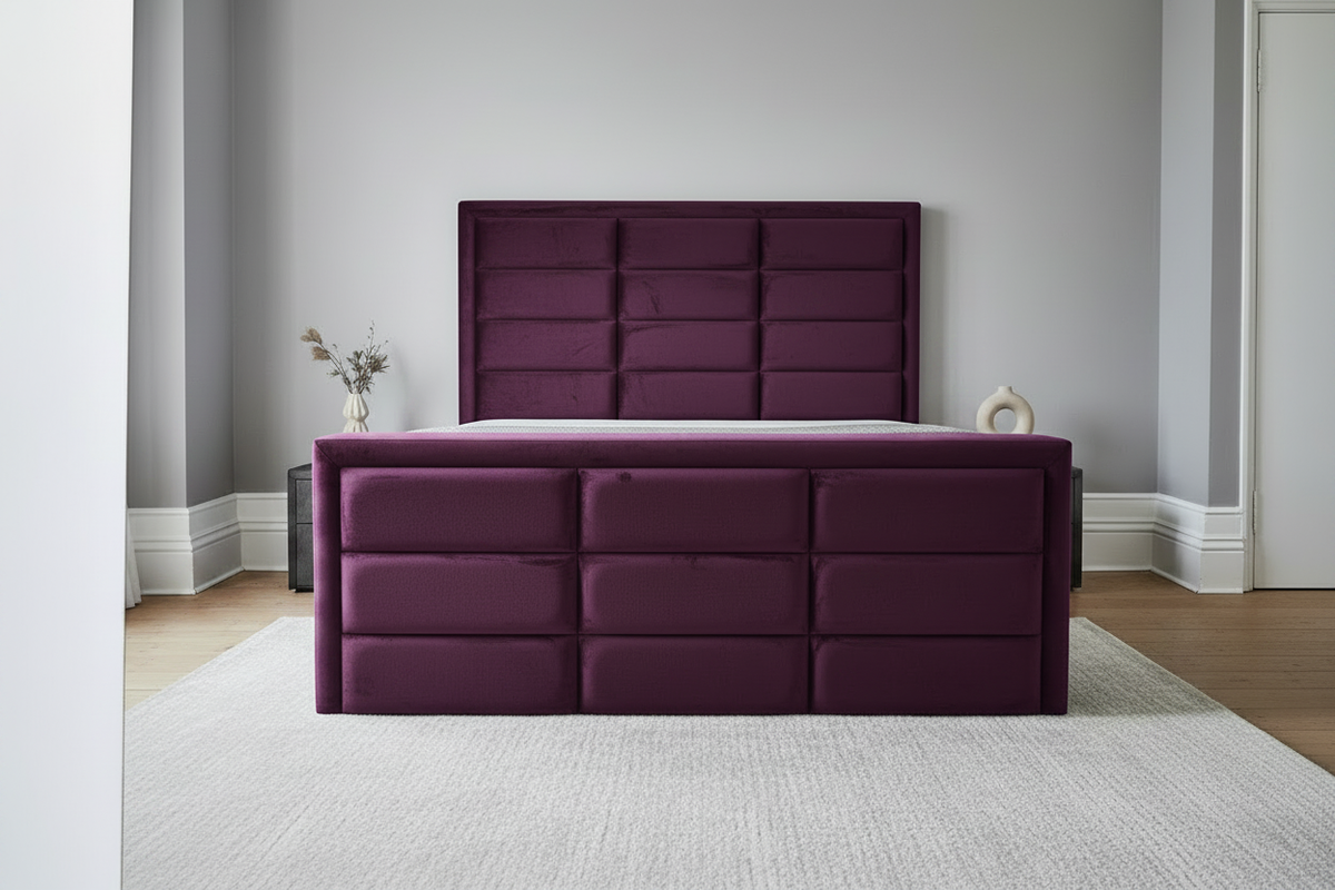 Milano Bed - Purple